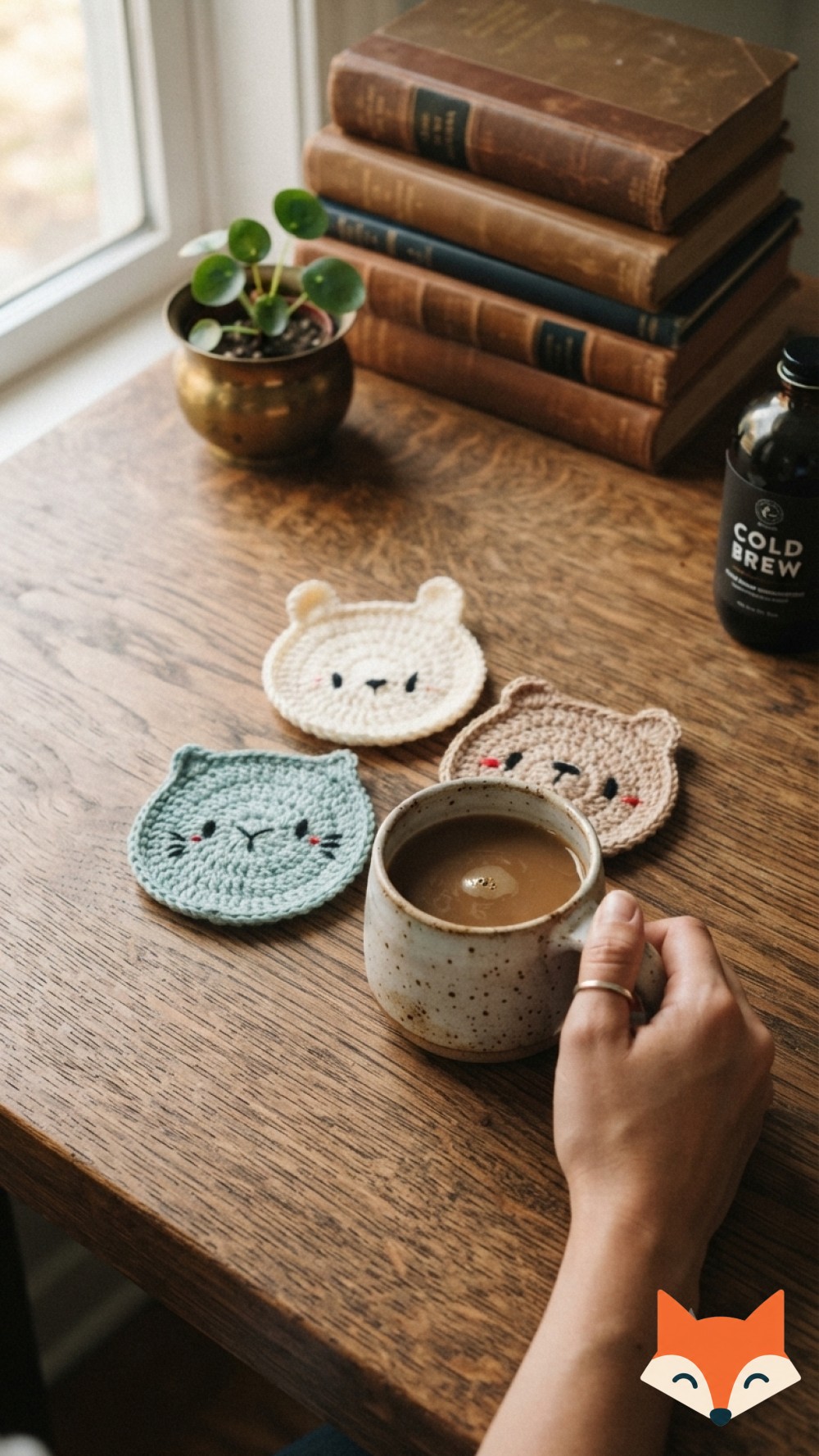 Animal Coaster Crochet Pattern - 8 Faces For Your Coffee