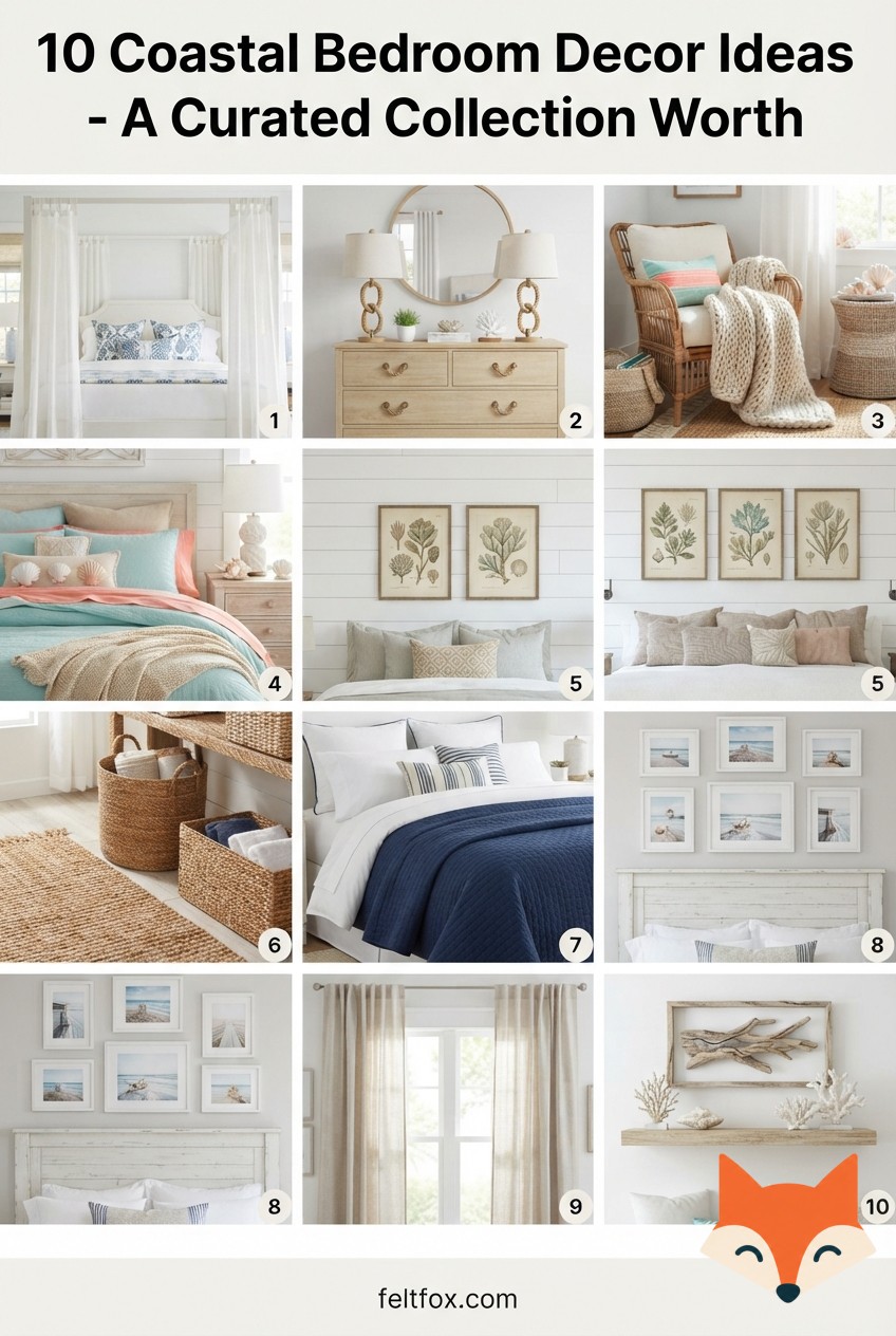 10 Coastal Bedroom Decor Ideas - A Curated Collection Worth