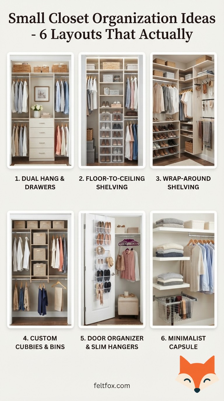 Small Closet Organization Ideas - 6 Layouts That Actually