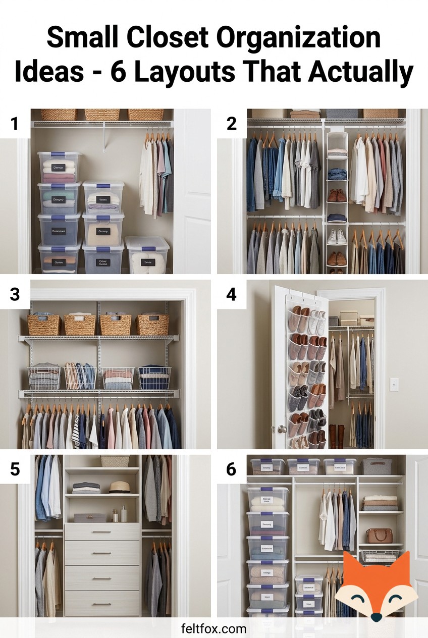 Small Closet Organization Ideas - 6 Layouts That Actually