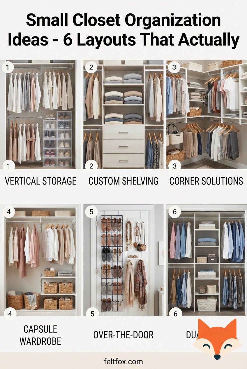 Small Closet Organization Ideas - 6 Layouts That Actually