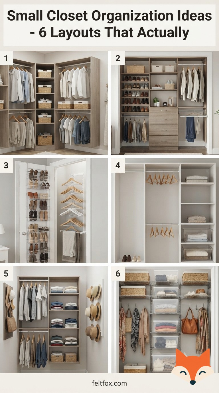 Small Closet Organization Ideas - 6 Layouts That Actually