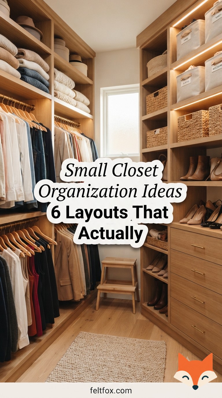 Small Closet Organization Ideas - 6 Layouts That Actually