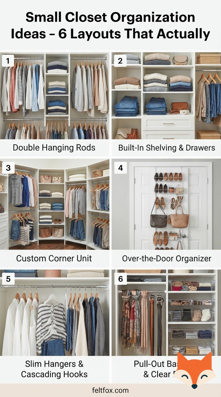 Small Closet Organization Ideas - 6 Layouts That Actually