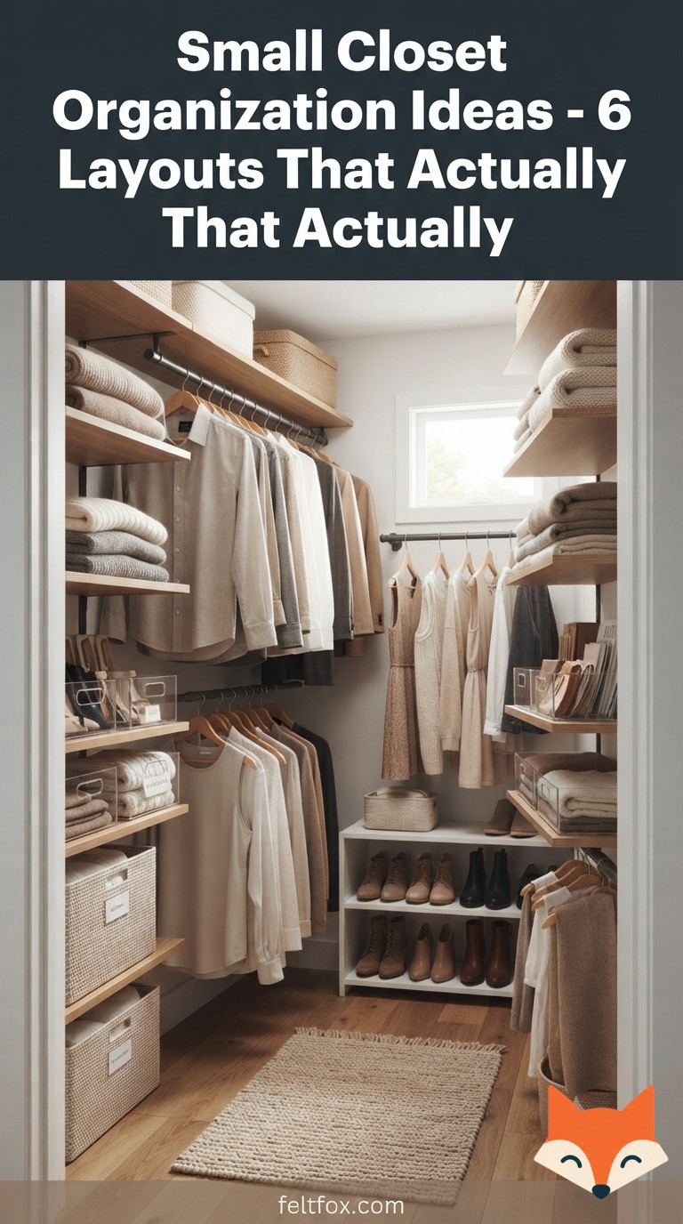 Small Closet Organization Ideas - 6 Layouts That Actually